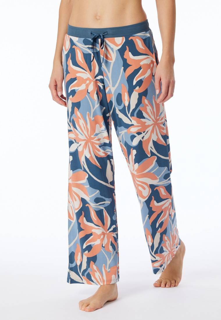 Schiesser Hose lang Blumen multicolor - Mix+Relax Jubiläumsangebot