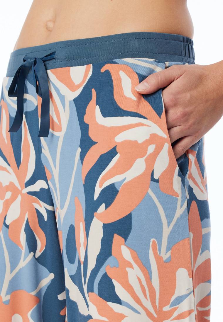 Schiesser Hose lang Blumen multicolor - Mix+Relax Jubiläumsangebot