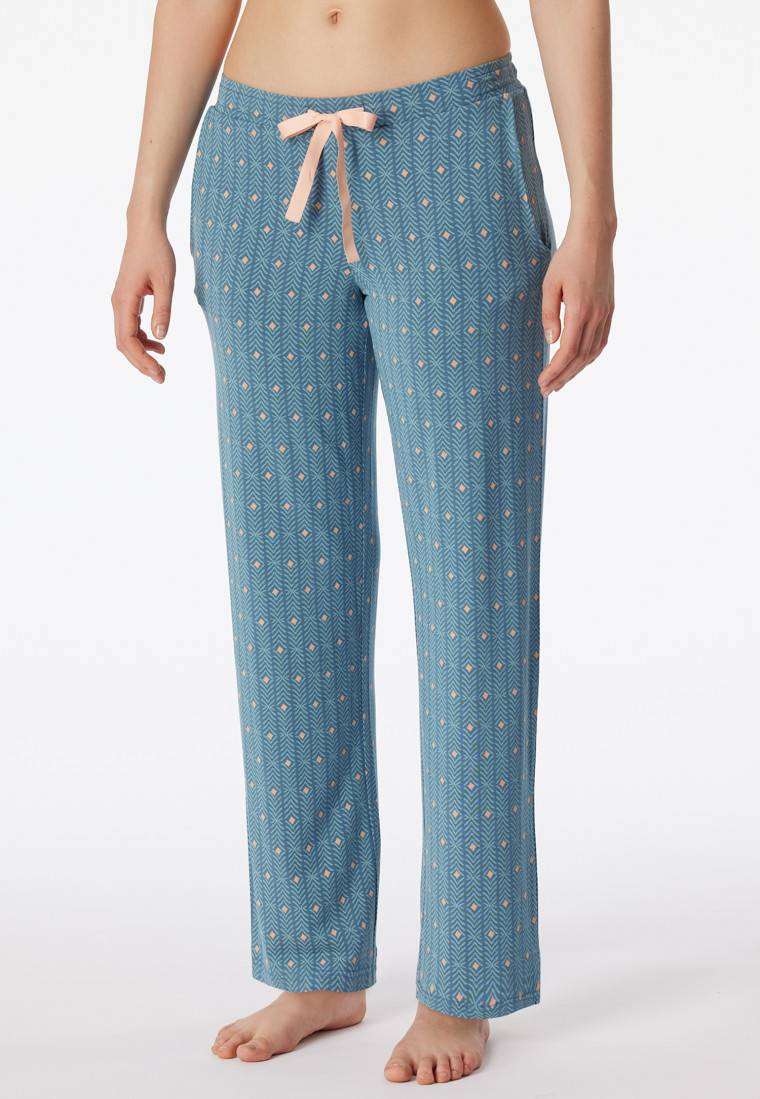 Schiesser Loungehose lang Modal Grafikprint multicolor - Mix+Relax Online Outlet