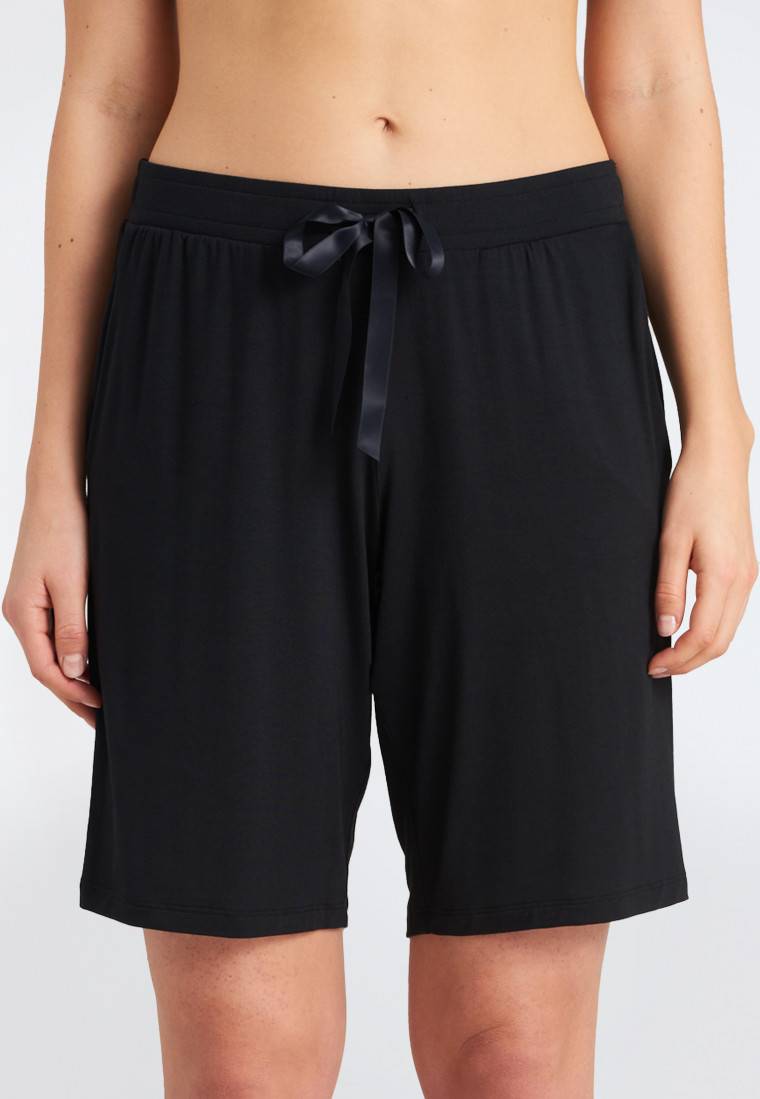 Schiesser Bermuda Modal schwarz - Mix+Relax Große Rabatte