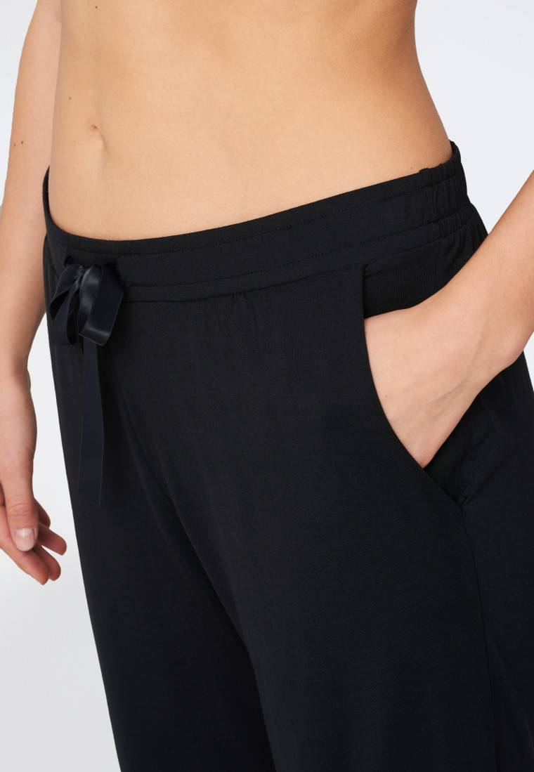 Schiesser Bermuda Modal schwarz - Mix+Relax Große Rabatte
