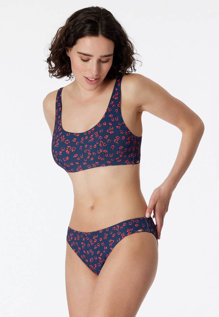 Schiesser Mini-Bikinislip Blumenprint multicolor - Aqua Mix & Match