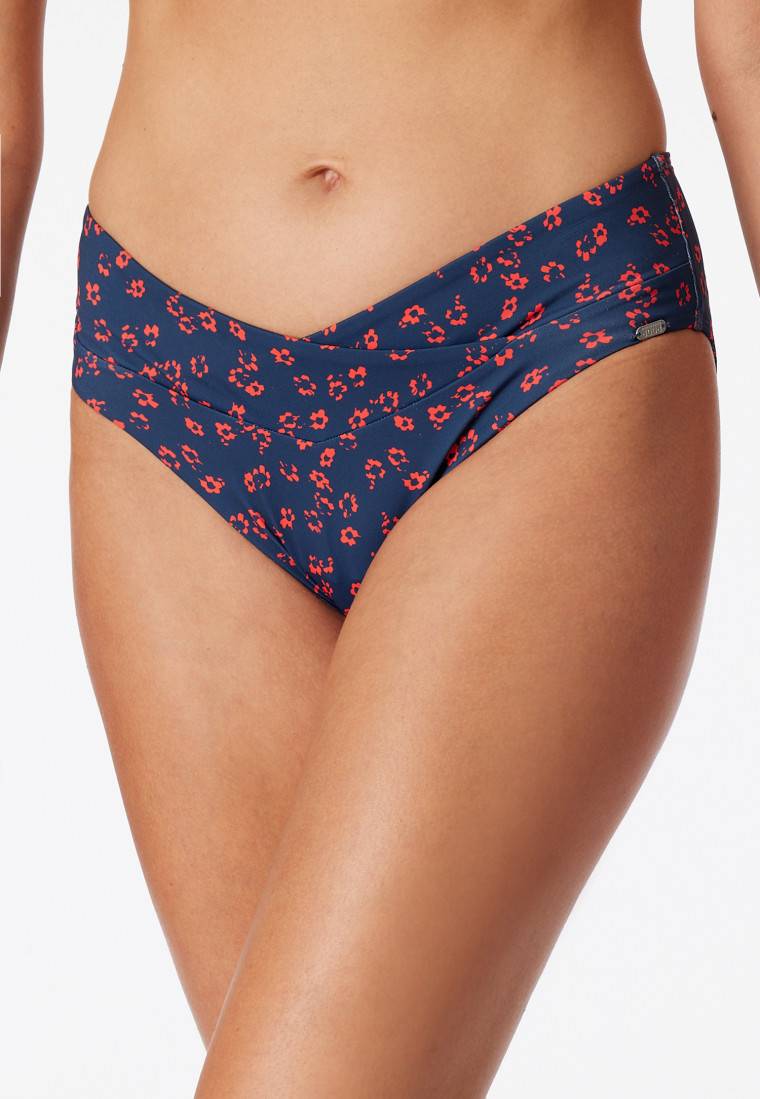 Schiesser Midi-Bikinislip V-Form Blumenprint multicolor - Aqua Mix & Match Kauf eins, bekomm eins gratis