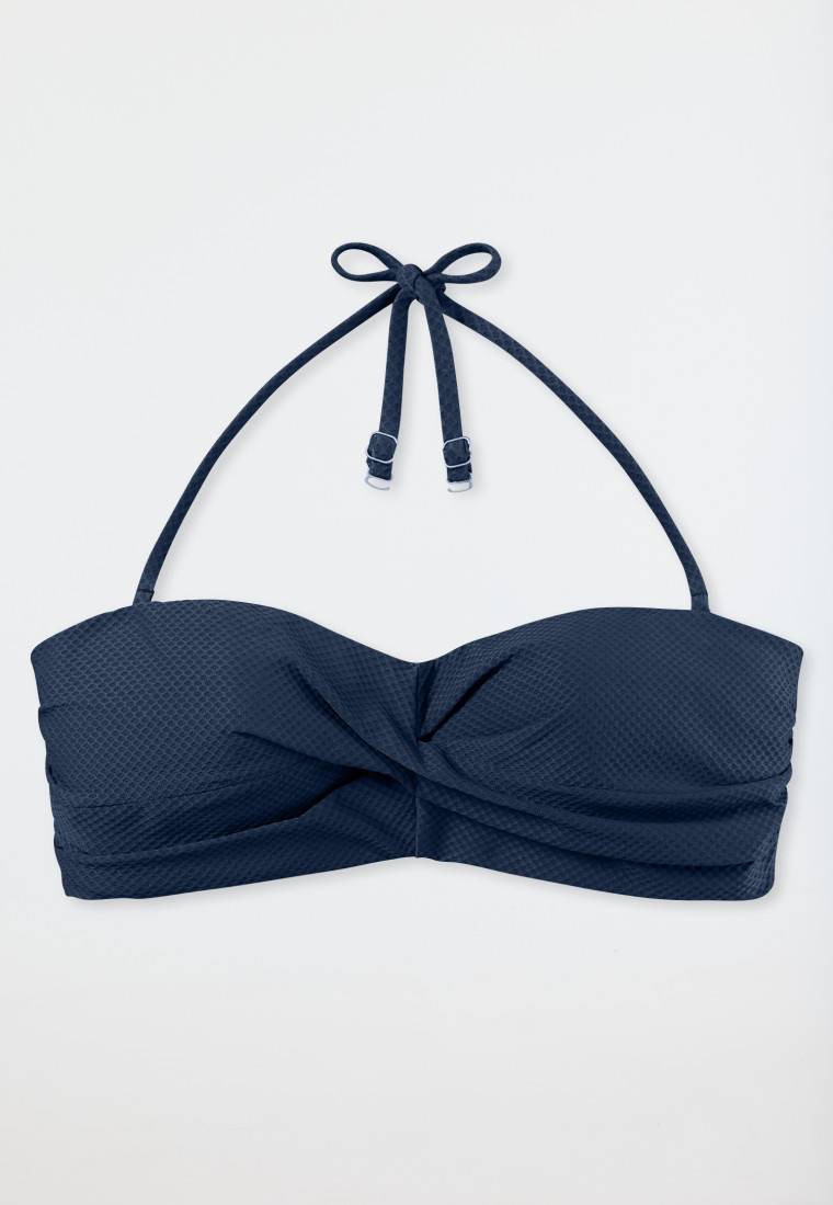 Schiesser Bikini Bandeau-Top variable Träger blau - Aqua Mix & Match Tägliche Deals