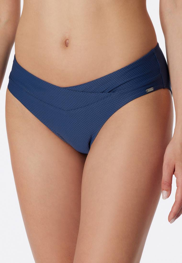 Schiesser Midi-Bikinislip V-Form blau - Aqua Mix & Match Sonderangebote