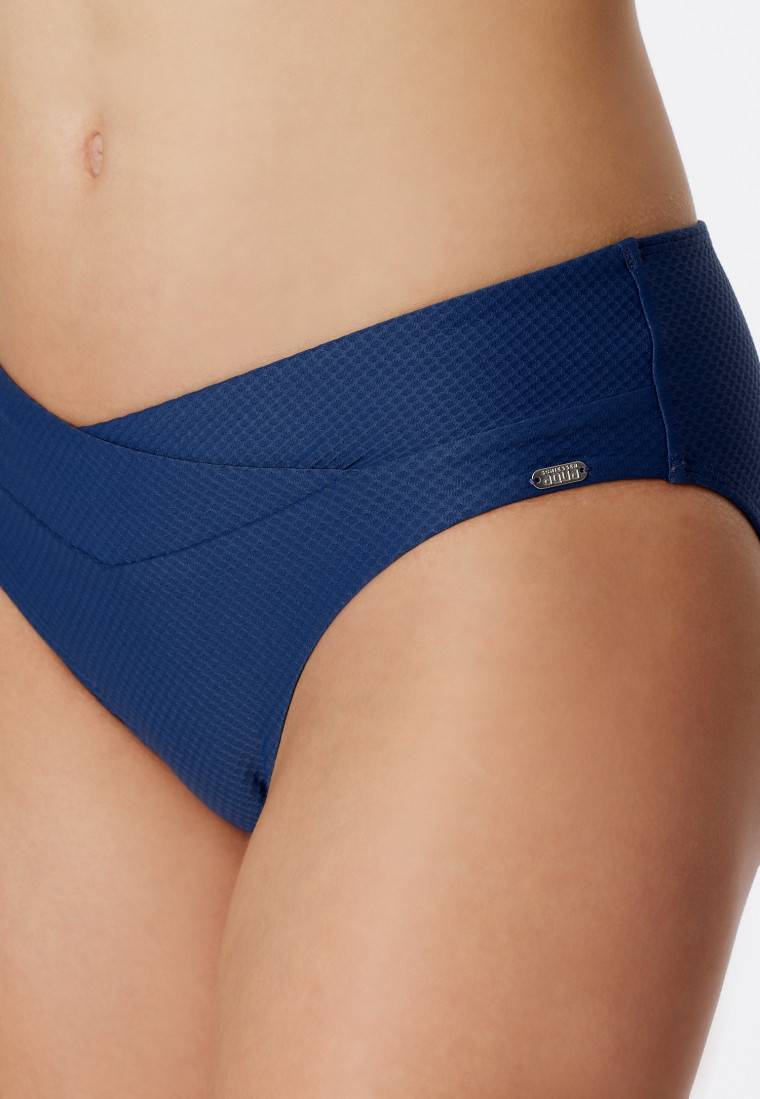 Schiesser Midi-Bikinislip V-Form blau - Aqua Mix & Match Sonderangebote