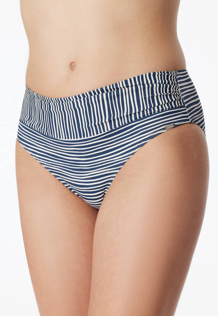 Schiesser Bügel-Bikini verstellbare Träger Midi-Slip mehrfarbig gestreift - Ocean Dive Tiefpreis