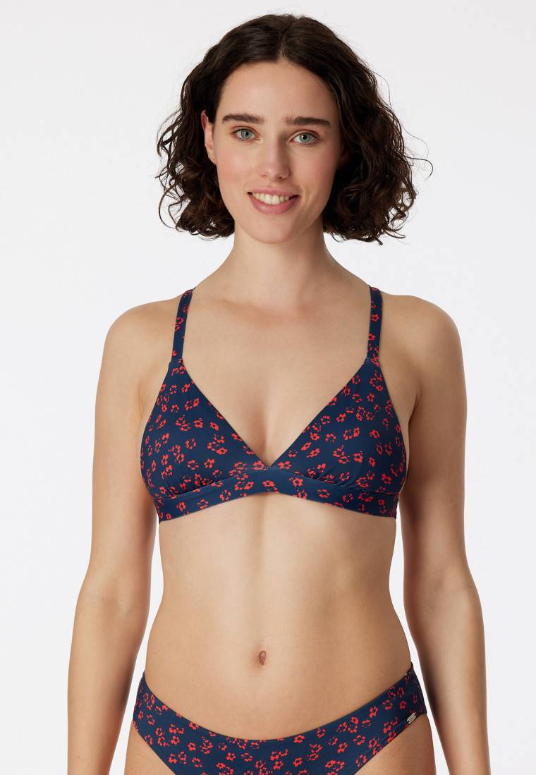 Schiesser Bikini Triangel-Top herausnehmbare Pads variable Träger multicolor - Aqua Mix & Match Super Sparpreis