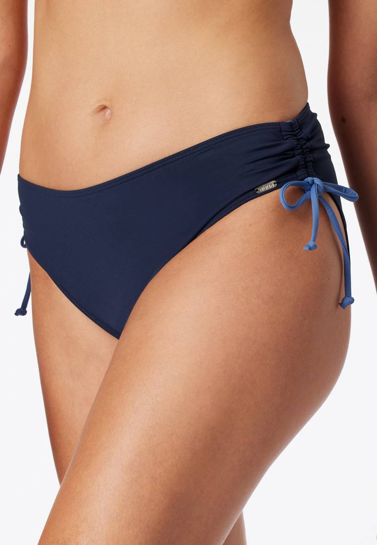 Schiesser Bandeau Bügel-Bikini Softcups variable Träger Midi-Slip verstellbare Seiten nachtblau - Ocean Swim JETZT KAUFEN