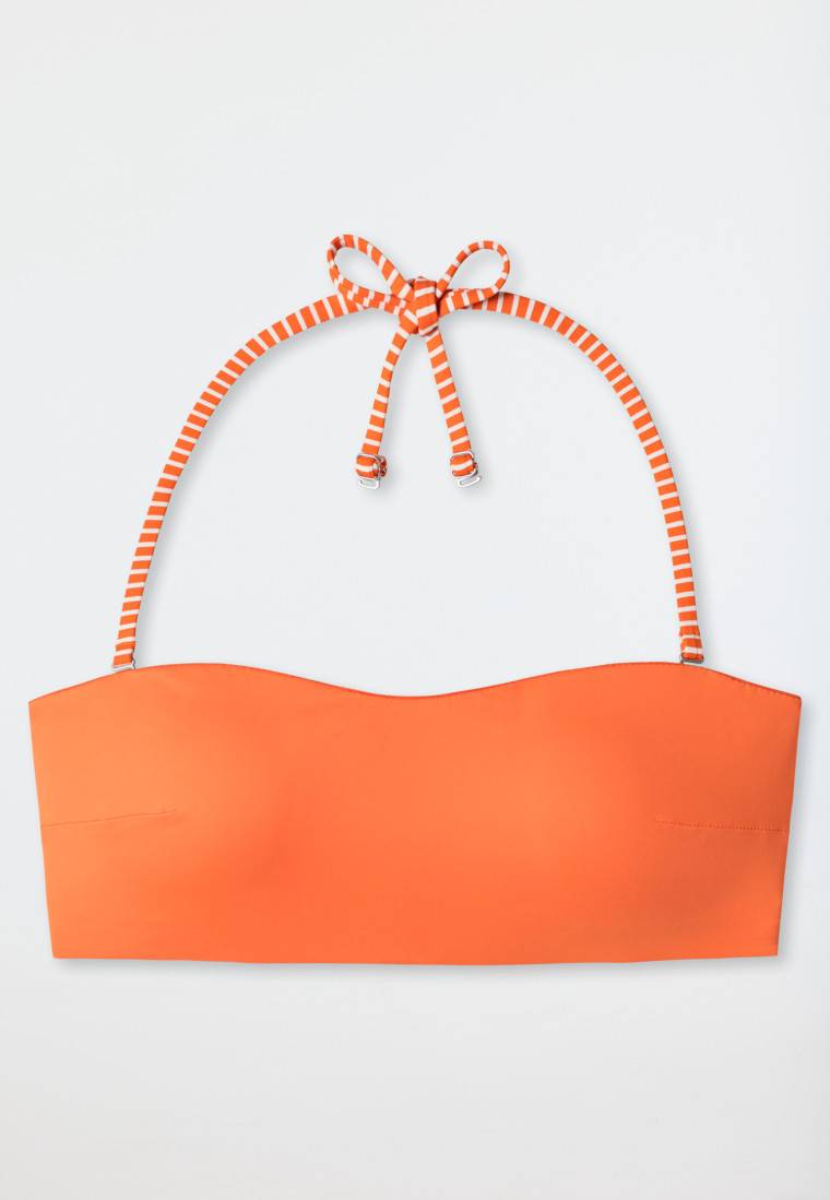 Schiesser Bandeau Bikini-Top gefüttert Softcups variable Träger orange - Mix & Match Reflections Bis zu 60% Rabatt