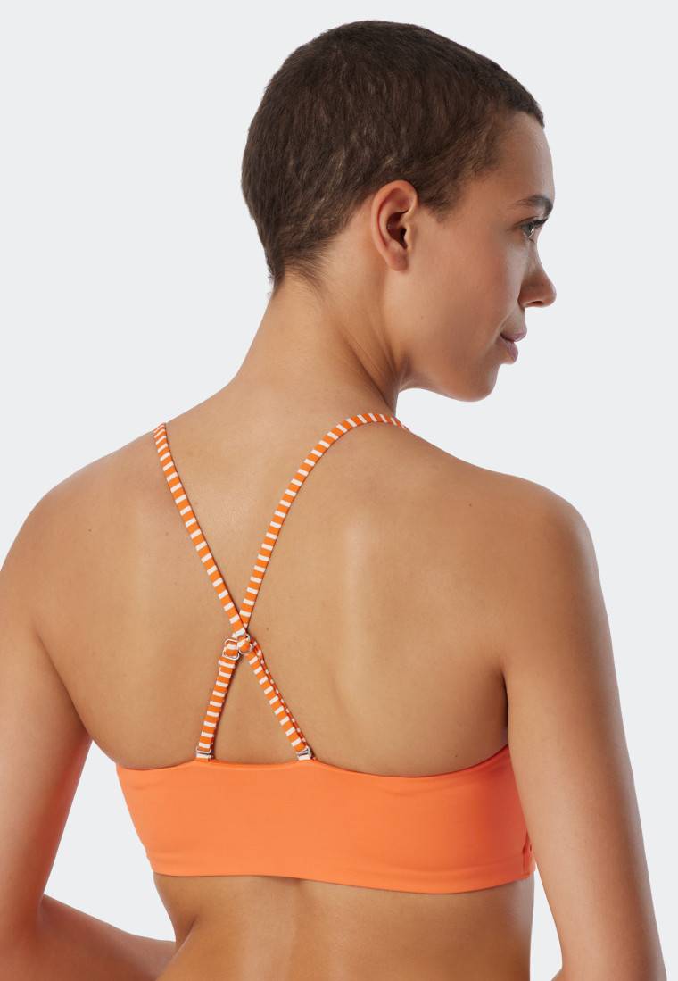 Schiesser Bandeau Bikini-Top gefüttert Softcups variable Träger orange - Mix & Match Reflections Bis zu 60% Rabatt
