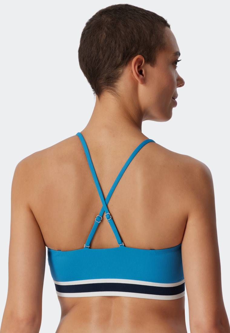 Schiesser Bandeau Bikini-Set Softpads variable Träger Midi-Slip Ripp-Optik aquarium - Underwater Discount Store für neue Produkte