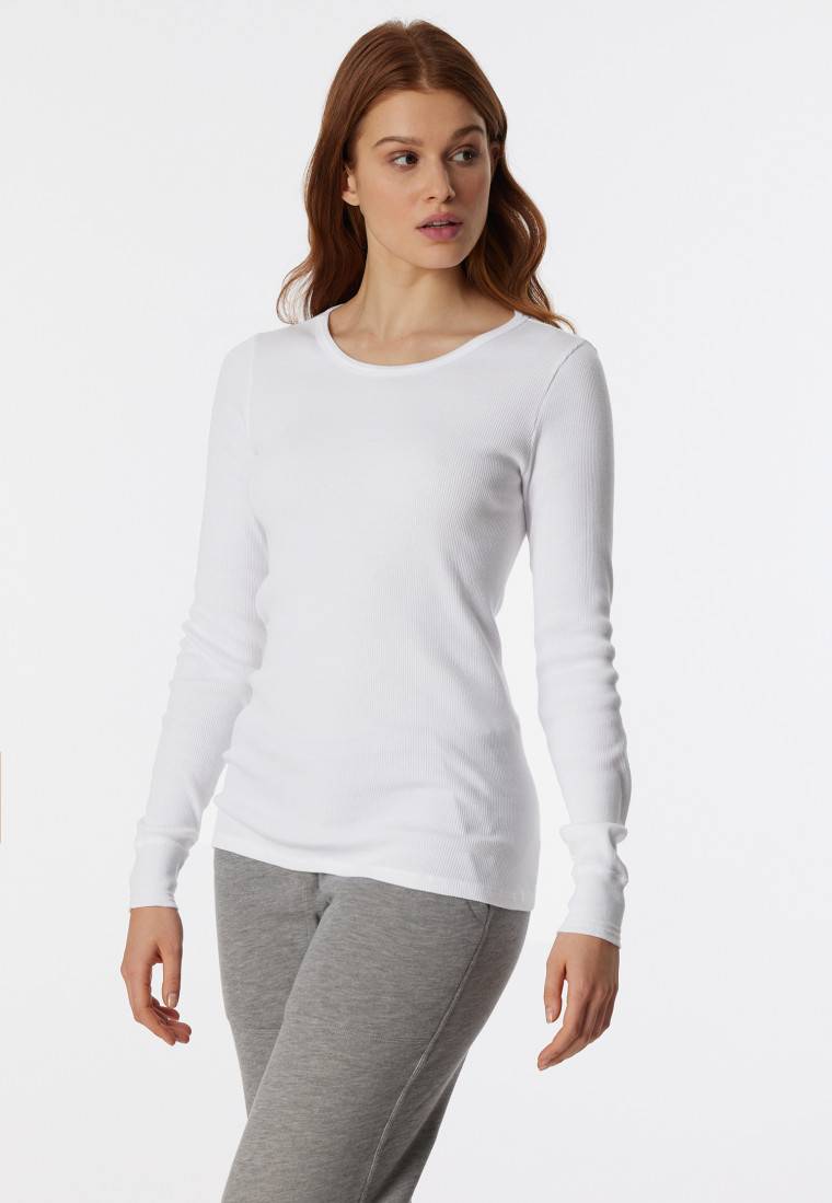 Schiesser Shirt langarm weiß - Revival Greta Super Rabatt