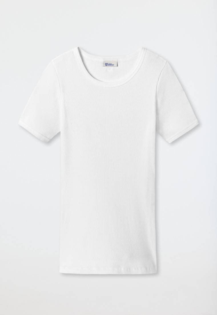 Schiesser Shirt kurzarm weiß - Revival Greta Riesige Rabatte