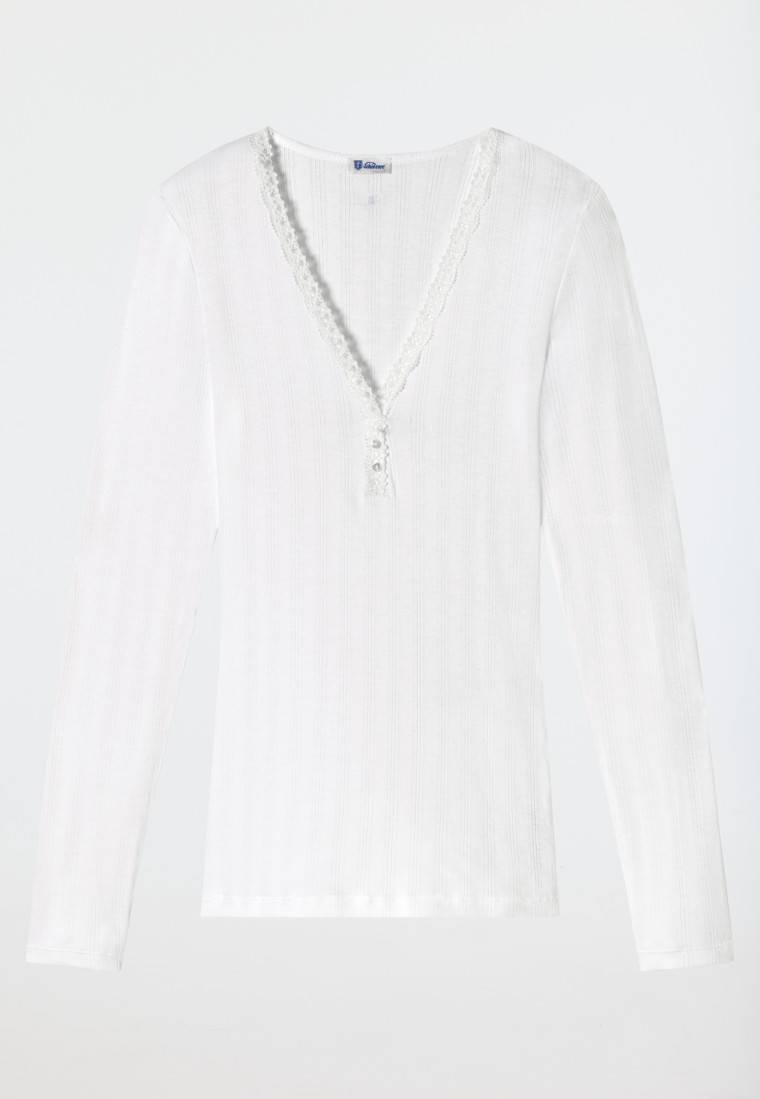 Schiesser Shirt langarm weiß - Revival Agathe Clearance-Verkauf