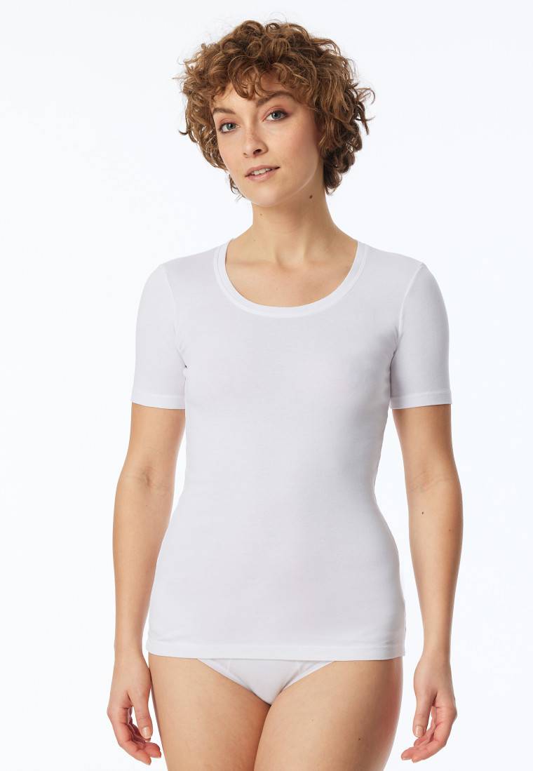 Schiesser Shirt kurzarm weiß - Revival Berta Im Verkauf
