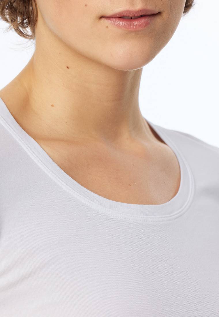 Schiesser Shirt kurzarm weiß - Revival Berta Im Verkauf