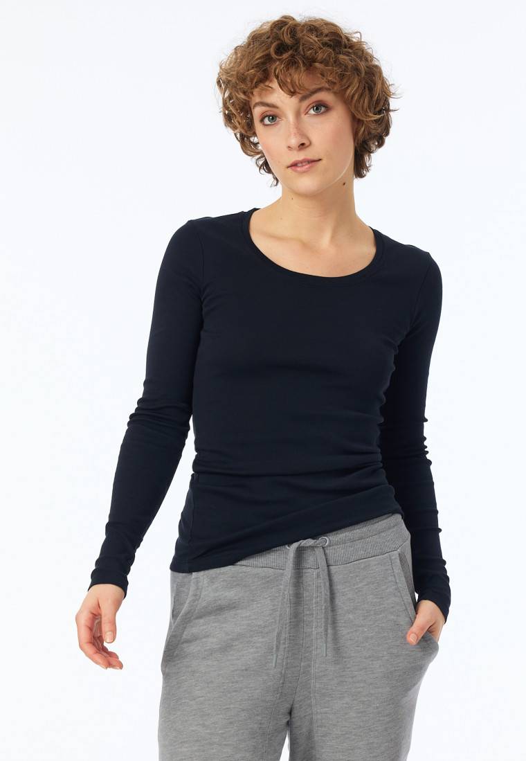 Schiesser Shirt langarm schwarz - Revival Berta