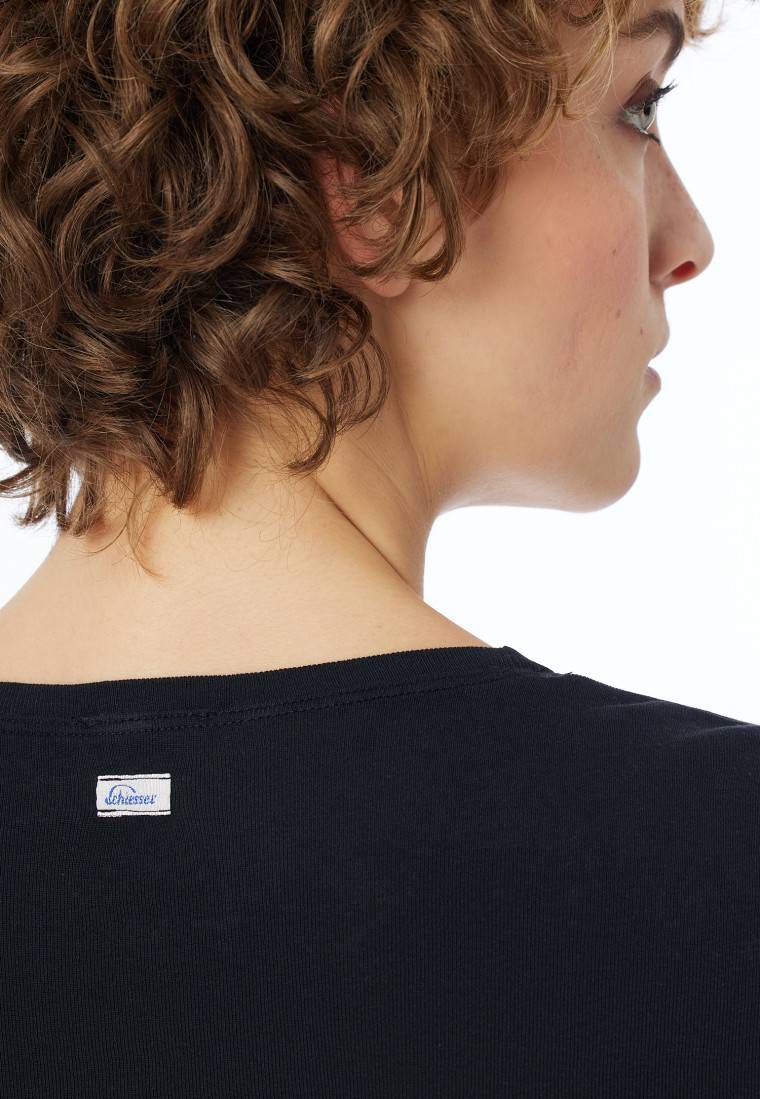 Schiesser Shirt langarm schwarz - Revival Berta zollfrei