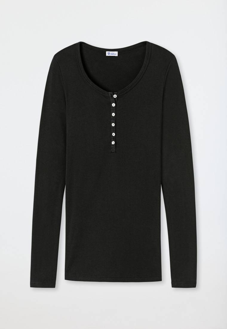 Schiesser Shirt langarm schwarz - Revival Berta 50% Rabatt für begrenzte Zeit