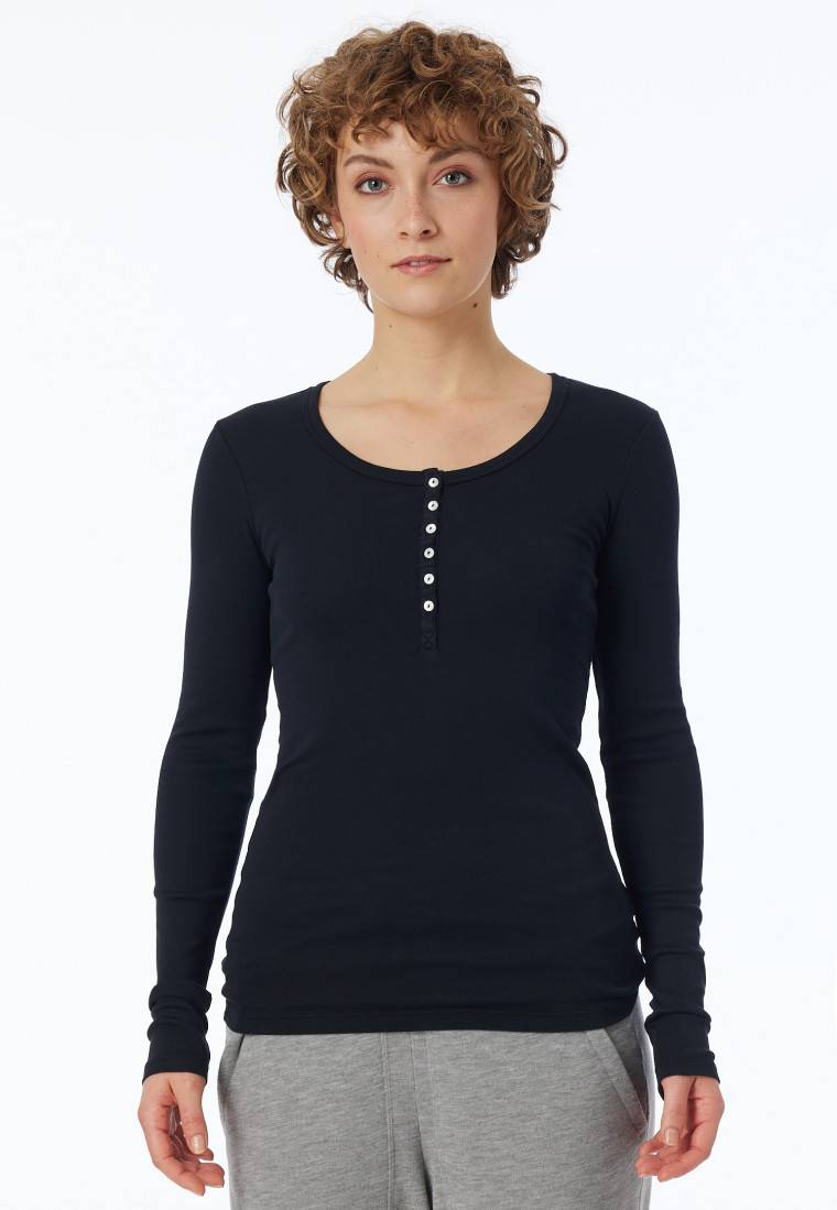 Schiesser Shirt langarm schwarz - Revival Berta 50% Rabatt für begrenzte Zeit