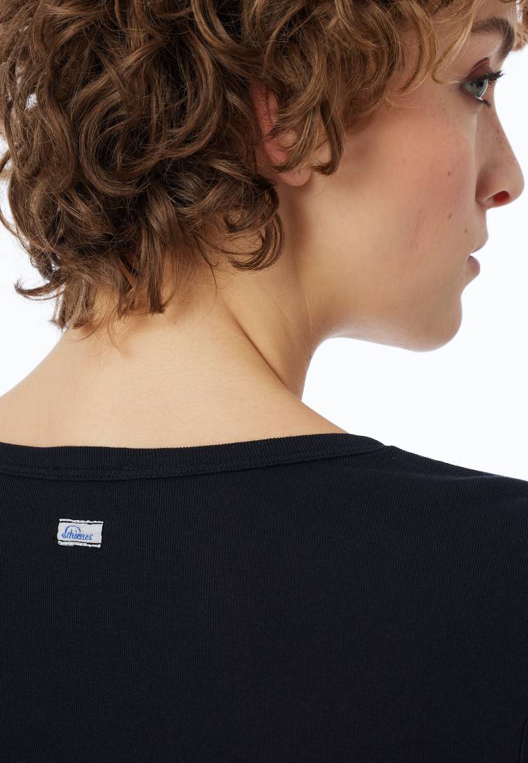 Schiesser Shirt langarm schwarz - Revival Berta 50% Rabatt für begrenzte Zeit