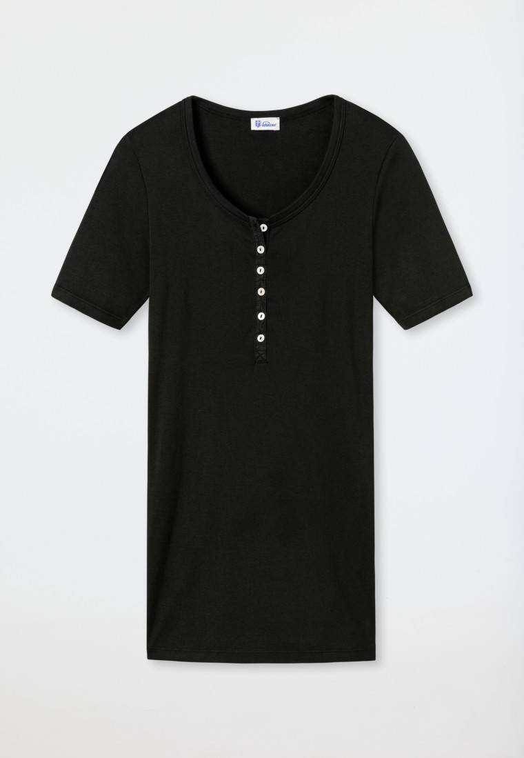Schiesser Shirt kurzarm schwarz - Revival Berta Online