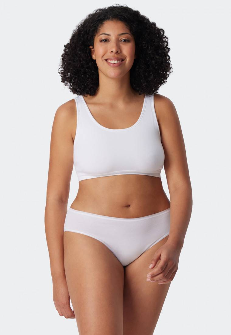 Schiesser Tai-Slips 2er-Pack Organic Cotton weiß - 95/5