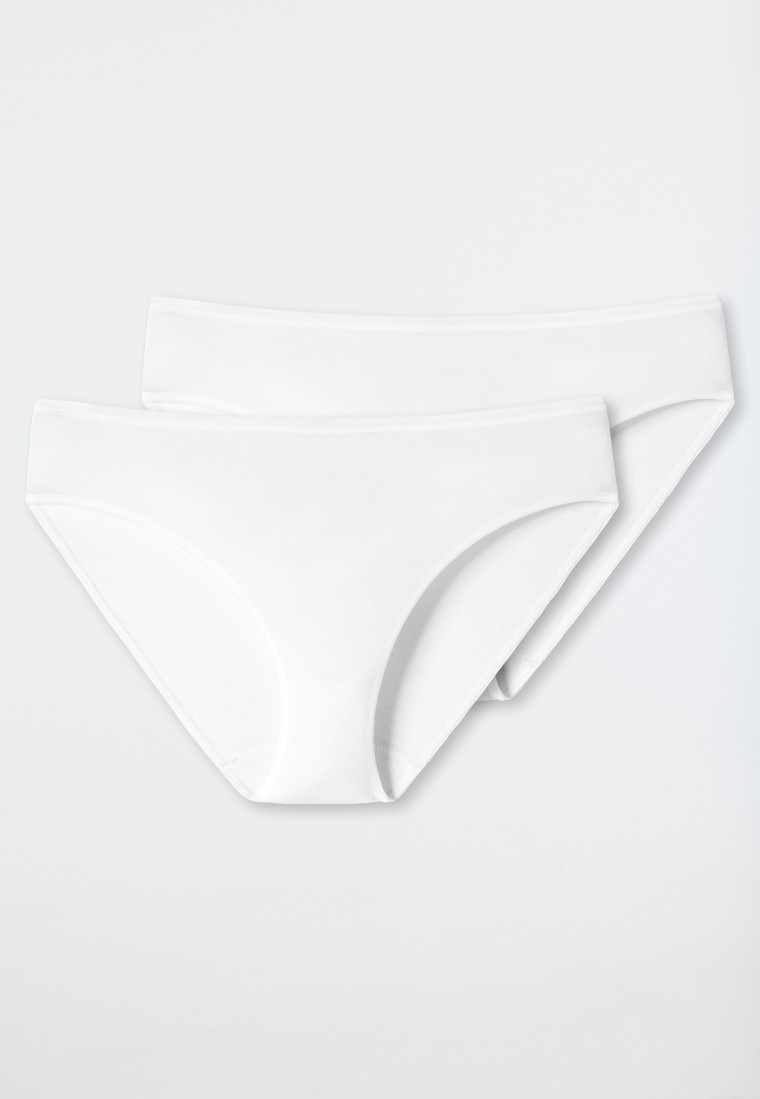 Schiesser Tai-Slips 2er-Pack Organic Cotton weiß - 95/5 Limitierter Zeitrabatt