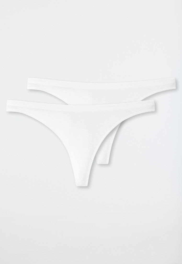 Schiesser String 2er-Pack Organic Cotton weiß - 95/5 Online Shopping