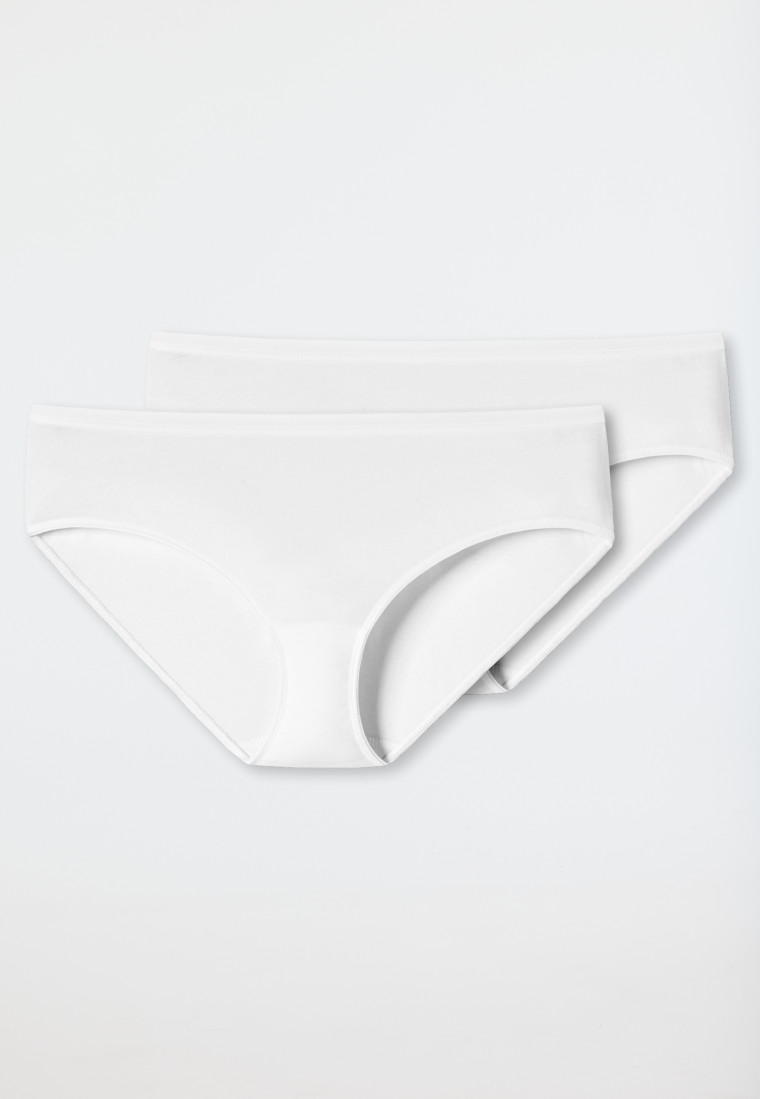 Schiesser Hipster 2er-Pack Organic Cotton weiß - 95/5 Saisonschlussverkauf