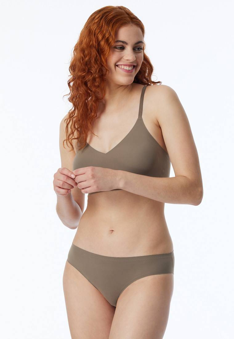 Schiesser Hip-Rio-Slip Microfaser taupe - Invisible Soft