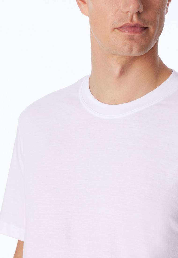 Schiesser Shirt kurzarm Jersey 2er-Pack rundhals weiß - American T-Shirt Saisonale Angebote