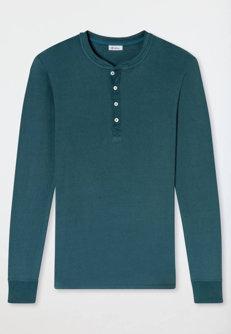 Schiesser Shirt langarm jeansblau - Revival Karl-Heinz Begrenzte Freigabe