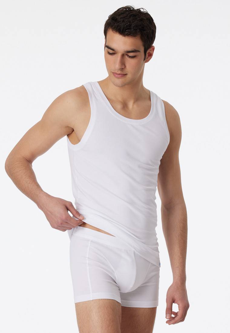 Schiesser Unterhemd weiß - Long Life Cotton