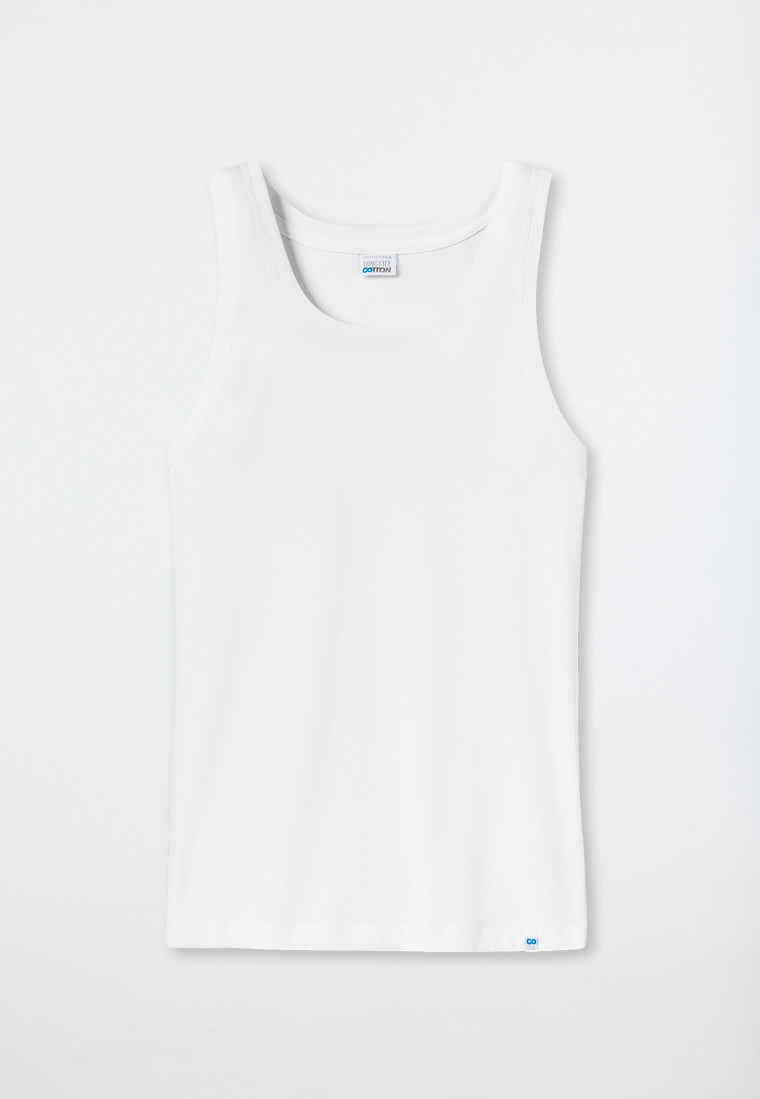 Schiesser Unterhemd weiß - Long Life Cotton Letzter Tag