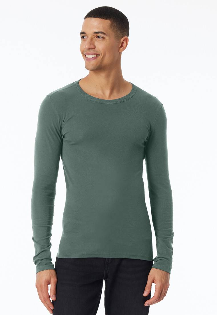 Schiesser Shirt langarm grün - Revival Ludwig