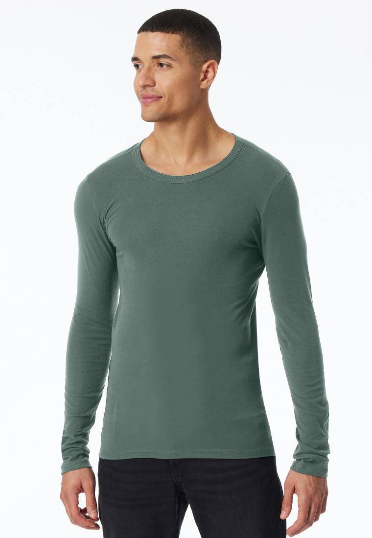 Schiesser Shirt langarm grün - Revival Ludwig Bis zu 65% Rabatt