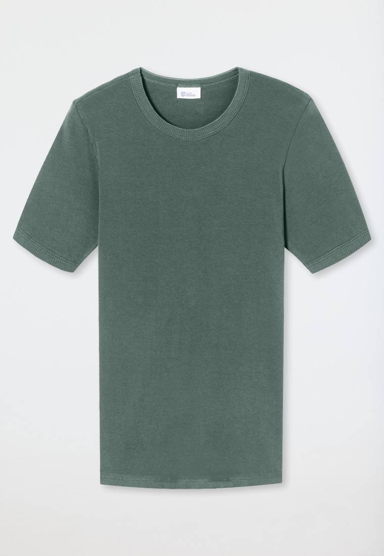 Schiesser Shirt kurzarm grün - Revival Ludwig Riesige Rabatte