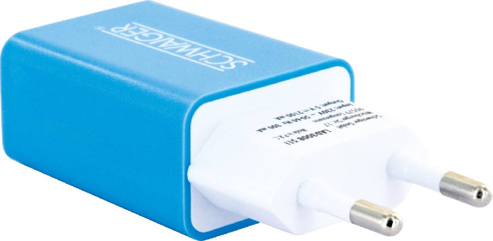 Schwaiger Ladegerät USB 2.0 A Pink/Blau Saisonschlussverkauf
