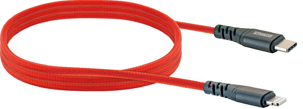 Schwaiger Lightning auf USB-C Kabel grün/rot/blau 1,2 m Saisonale Angebote
