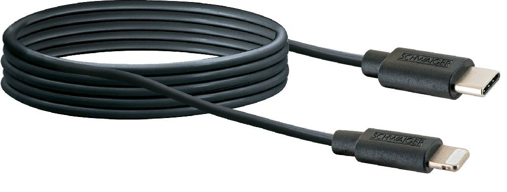 Schwaiger Lightning auf USB-C Kabel 2 m Kauf eins, bekomm eins gratis