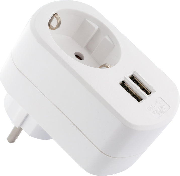 Schwaiger Ladegerät mit Steckdose + 2x USB-A Letzte 2 Tage