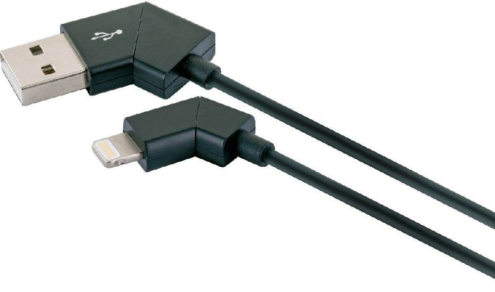 Schwaiger Lightning auf USB-A Kabel drehbare Stecker 1,2 m Letzter Tag
