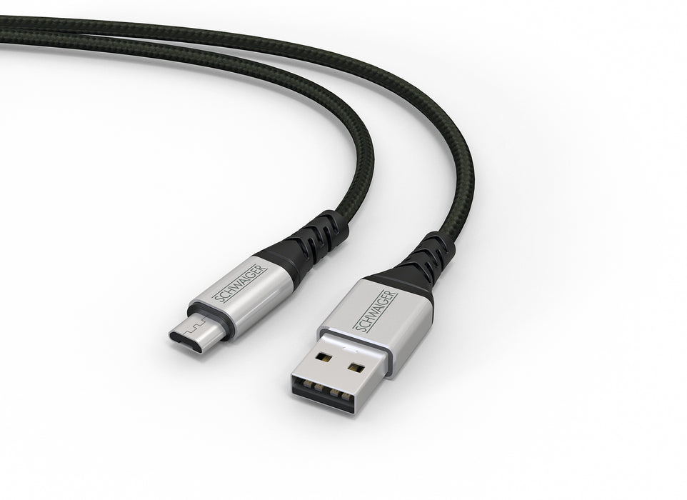 Schwaiger Micro-USB auf USB-A Kabel extrem reißfest 1,2 m 50% Rabatt für begrenzte Zeit