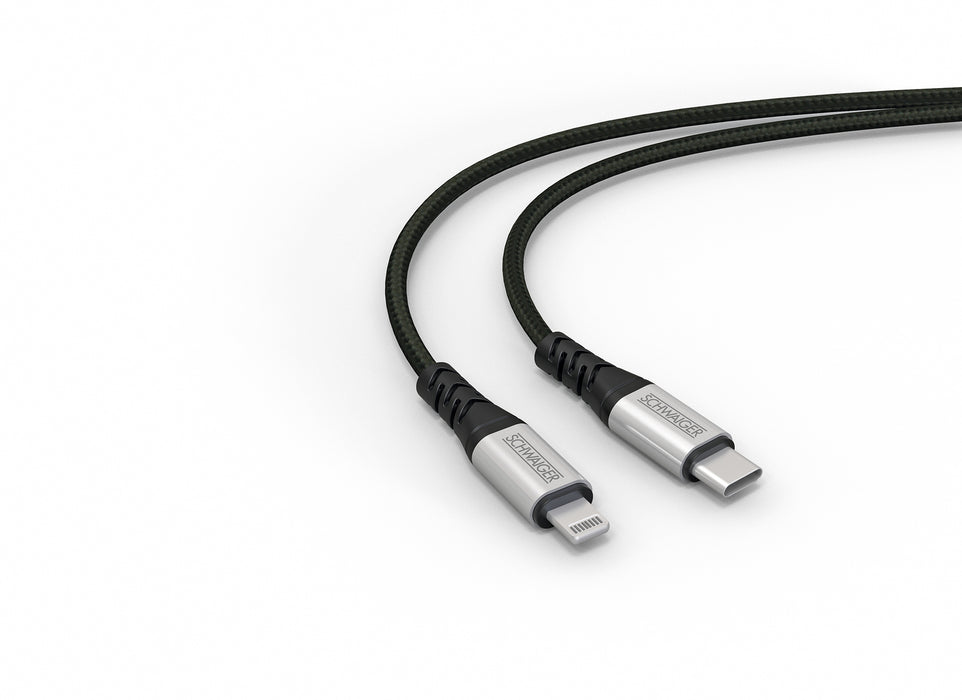 Schwaiger USB-C auf USB-C/Lightning Kabel extrem reißfest 1,2 m Rabatte dieses Monats