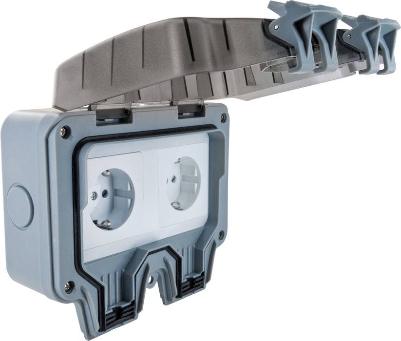 Schwaiger Außensteckdose für Winkelstecker 2-fach Blitzverkäufe
