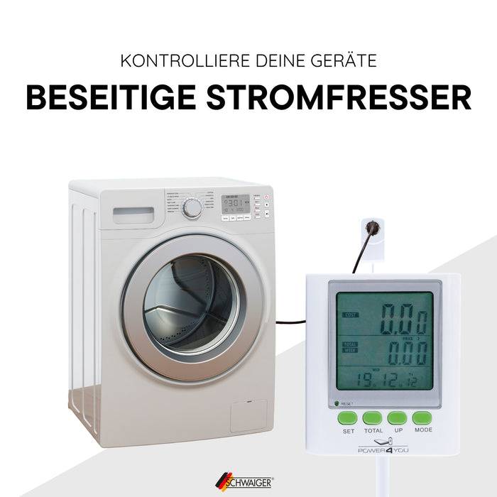 Schwaiger Energiekostenmessgerät mit verlängertem Display Fabrik Onlineshop