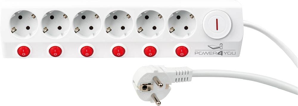 Schwaiger Steckdosenleiste einzeln schaltbar 6-fach Flash Sale