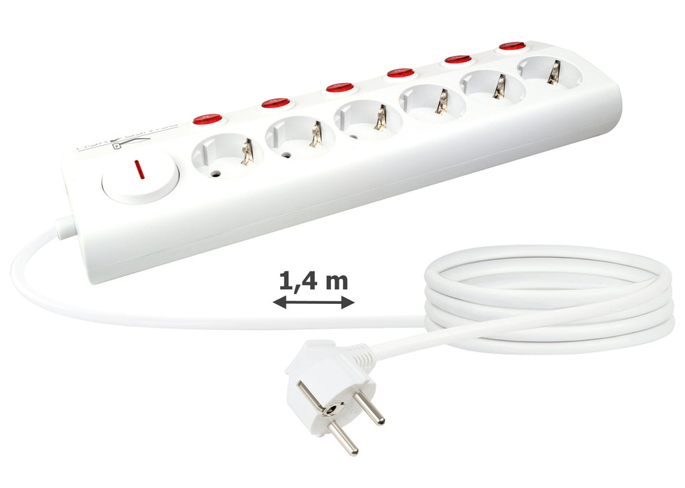 Schwaiger Steckdosenleiste einzeln schaltbar 6-fach Flash Sale